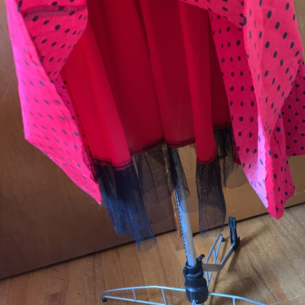 H&R red & black polka dot vintage style dress 12 - Picture 9 of 15